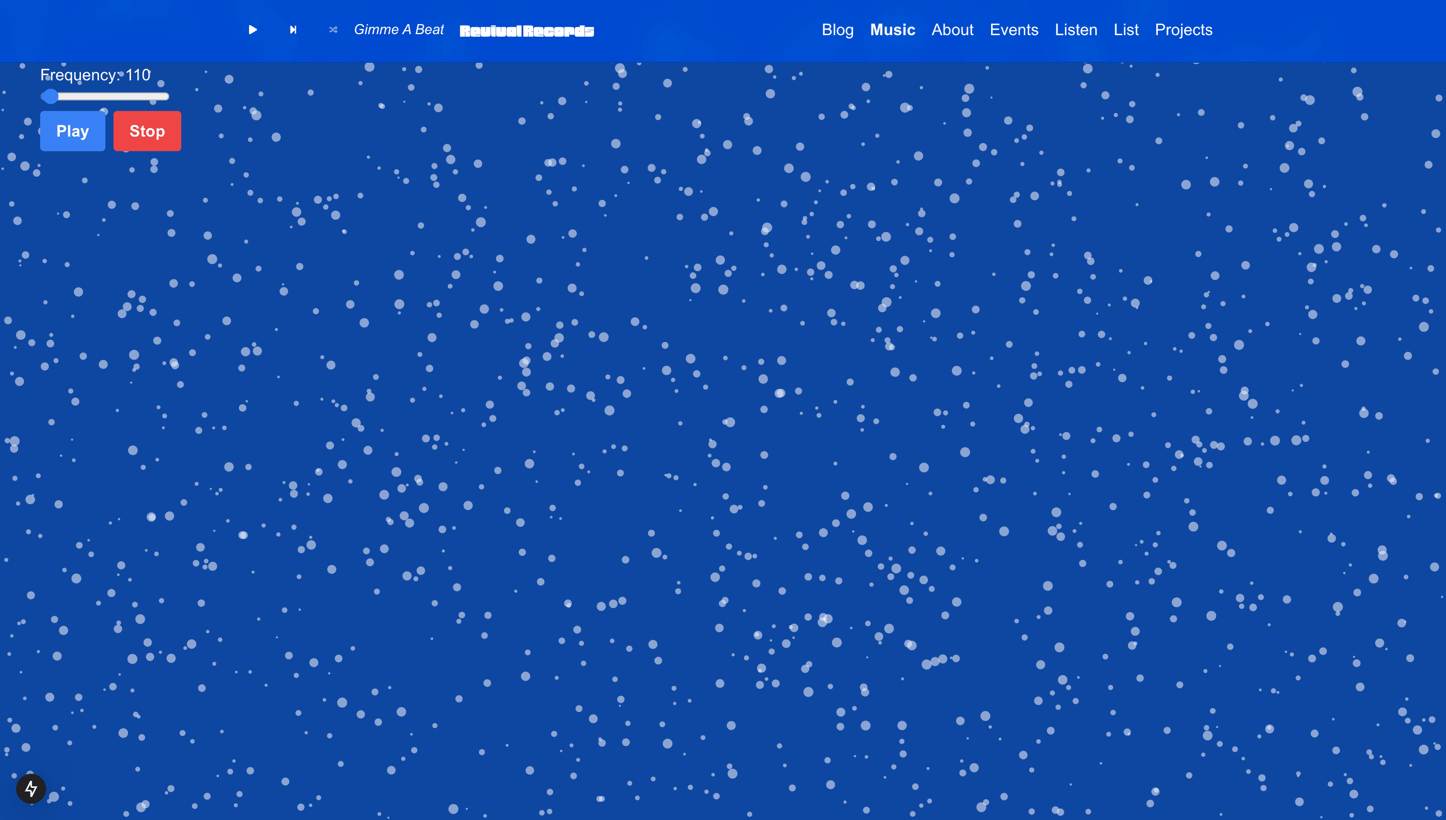 Audio Reactive Particle System